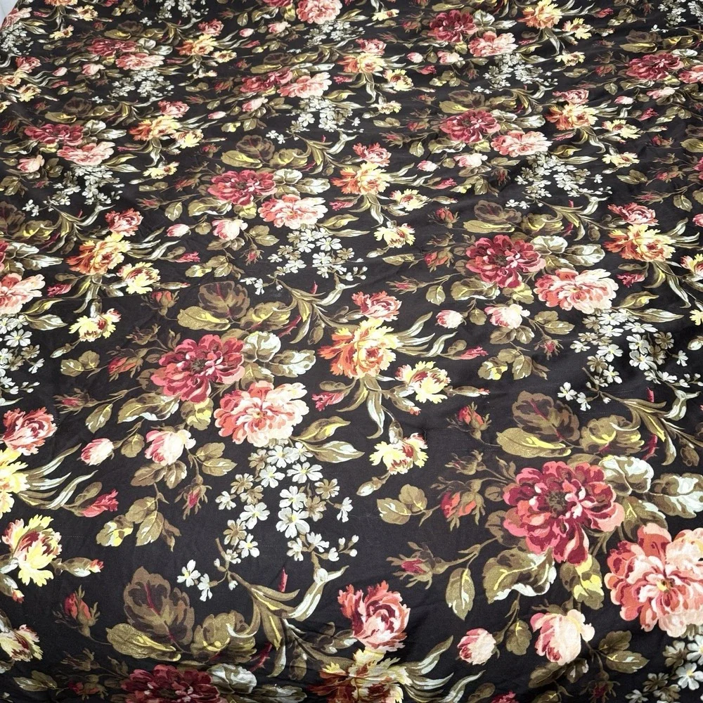 Vtg American Living Cardiff King Comforter Ralph Lauren Floral Plaid Retired